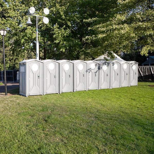 our team regularly cleans and services the special event portable restrooms to ensure they are clean and hygienic throughout the event